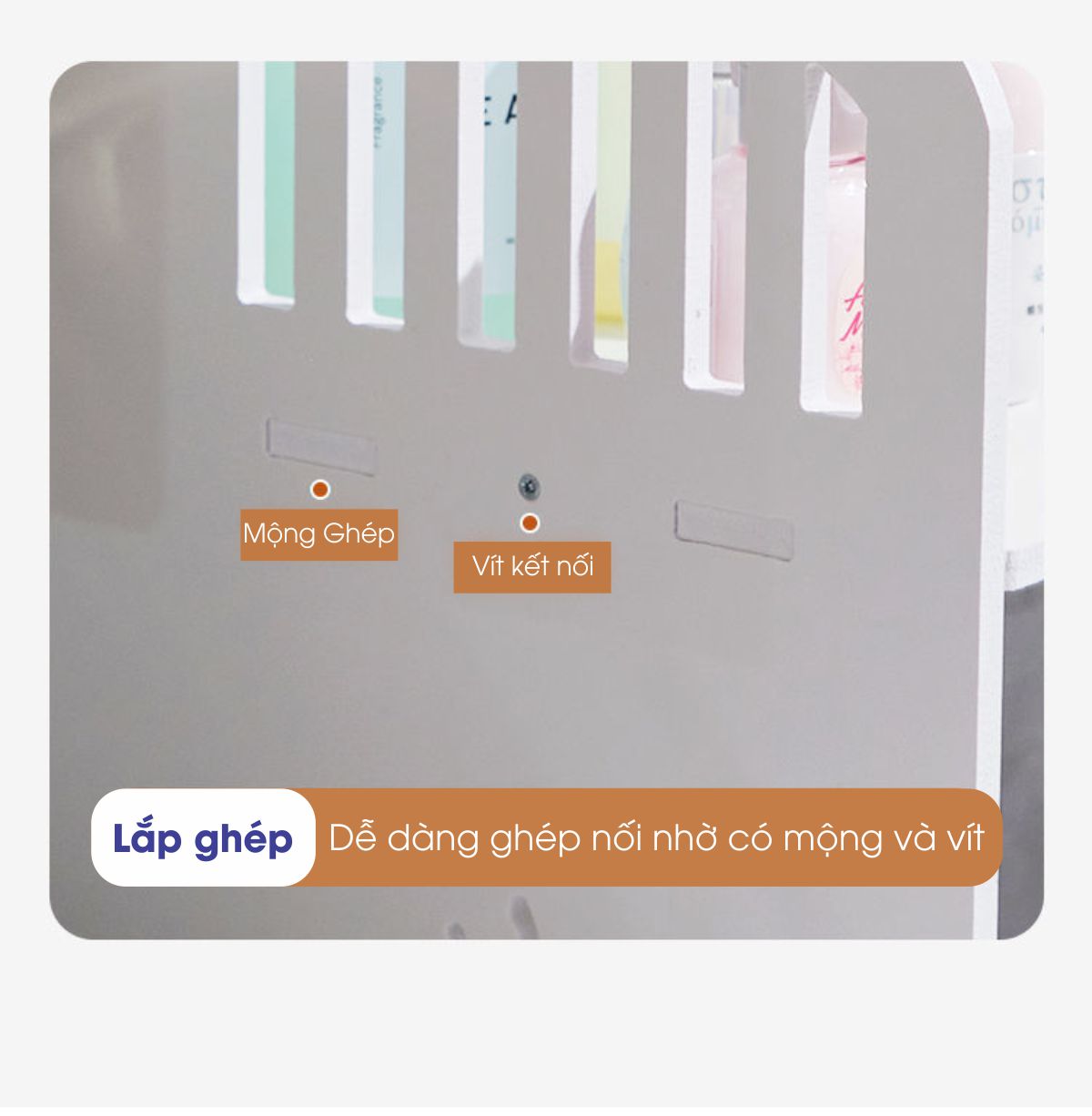 Kệ Góc Tường 4 Tầng Họa Tiết Nan